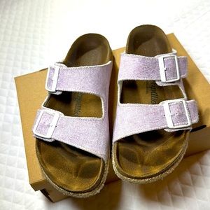 Birkenstock Papillio Size EU 40 US 10. Leather Footbed. Lite Lavender in color.
